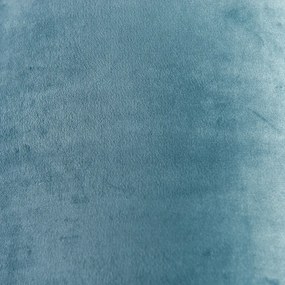 Кадифен абажур син 40/40/40 със златист интериор