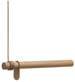 Стенна закачалка от масивен дъб в естествен цвят 50 cm Swing – LIND DNA