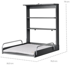 Антрацит висяща маса за преповиване Roba style - Roba