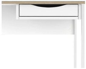 Бяла работна маса , 110 x 48 cm Function Plus - Tvilum