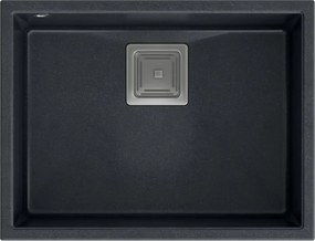 гранитна мивка DAVID 50 Black Metallic