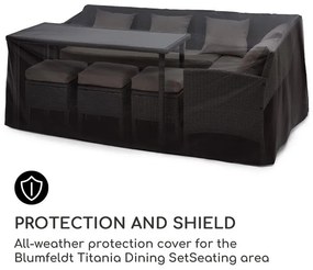 Blumfeldt Titania Raincover, защитно покривало, 100 % полиестер, защита срещу атмосферни влияния, черно