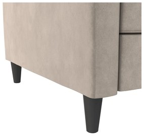 Светлосив кадифен диван 207 cm Celine – Støraa