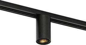 Модерен черен прожектор за 1-фазова релсова система GU10 35mm - Iconic Ruby Honey