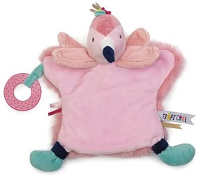 Eurekakids - Мека играчка за гушкане с активности Фламинго