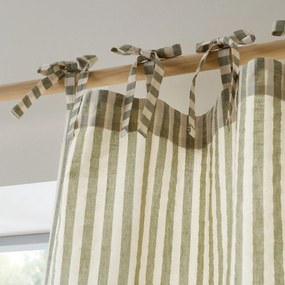 Зелено перде 140x229 cm Zanzibar Woven Stripe – Pineapple Elephant