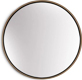 Casa Chic Fournier Стенно огледало с метална рамка кръгло Ø 40 см