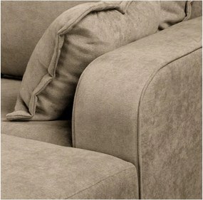 Светлокафяв ъглов диван (десен ъгъл) Beata - Ropez