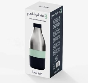 Термо бутилка с вградени кутии за храна Trebonn Food&Hydrate 3 1622109, 170/320/450мл, Неръждаема стомана, Инокс/Многоцветен