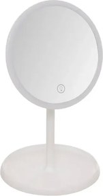 Огледало за баня 5five, LED, 19x16x30.3 cm, Бяло