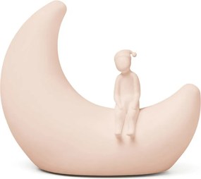 Светлорозова детска нощна лампа Moon Shell – Cam Cam Copenhagen