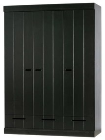 Гардероб от черен бор 140x195 cm Connect - WOOOD