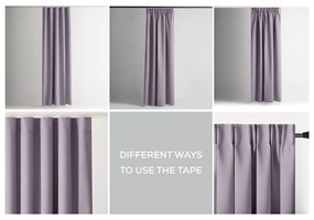 Затъмняващо термо перде сиво-розово 140x270 cm Pleat – Restilo