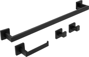 Комплект аксесоари за баня Rio Black 4 части