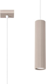 Кафяво-сиво метално висящо осветително тяло Gleam – Sollux