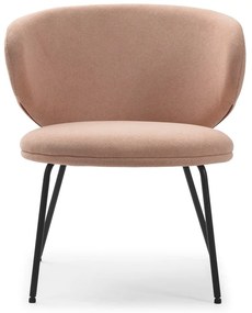 Светлорозово кресло Rush – Marckeric