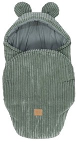 Зелено бебешко одеяло от рипсено кадифе 45x80 cm – Meowbaby