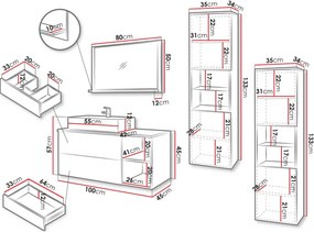 Комплект за баня Kertos Ryfle III-Mauro