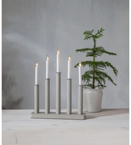 Бежова коледна светлинна украса Plate – Star Trading