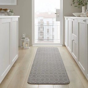 Светлосива пътека подходяща за пране 57x230 cm Argyll – Flair Rugs