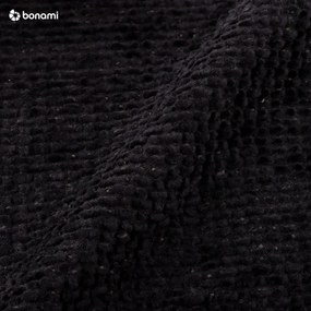 Черно тапицирано двойно легло с място за съхранение и решетка 200x200 cm Bellis - Micadoni Home