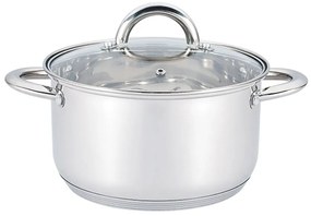 Тенджера с капак SAPIR SP 1210 X16, 1.9 литра, 16x10.5 см, Многослойно дъно, Индукция, Инокс