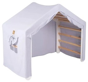 Светлосин/естествен пиклер триъгълник от масивен бор 112x61x94 cm Montessori – Meowbaby