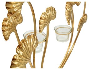 Железен свещник в златист цвят Iris - Mauro Ferretti