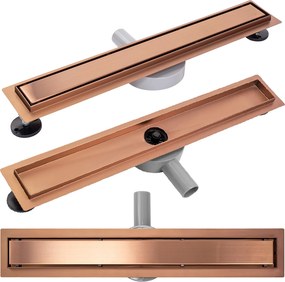 Линеен сифон Rea Pure Neo brushed copper 60