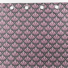 Розово-сива затъмняваща завеса от микрофибър 135x260 cm Surya – douceur d'intérieur