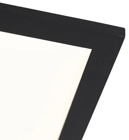 Модерна таванна лампа черна с LED 120 cm - Liv