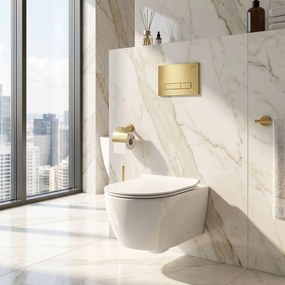 Комплект Структура за Вграждане за WC Slim 024N с Бутон HD Gold