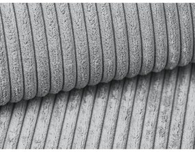 Светлосив разтегателен диван от рипсено кадифе 195 cm Nona – Makamii