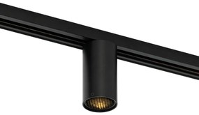 Модерен черен прожектор за 1-фазна релсова система GU10 50mm - Iconic Ruby Honey