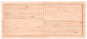 3156318 vidaXL Плот за маса, 140x60x(2-4) см, необработен масивен дъб