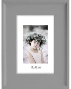 Сива рамка за стена , 17 x 22 cm Malaga - Styler