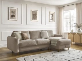 Кафяво-сив ъглов диван Cocoone – Bobochic Paris