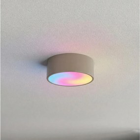 Brilagi - LED RGBW димируемо таванно осветително тяло CLARE 1xE27/9W/230V Wi-Fi бежово