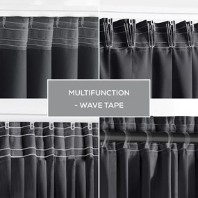 Тъмносиво термо/dimout перде 140x245 cm Kierra – Restilo