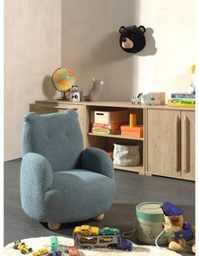 Син детски стол от букле Rocky – Vipack