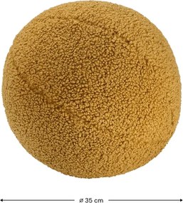 Кафява детска възглавница за диван от букле Ball – Wigiwama