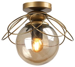 Таванна лампа в златист цвят Alaca - Squid Lighting