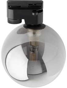 Плафон за релсова система TRACER 1xG9/8W/230V черен/опушен черен