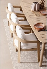 Градински стол от масивно дърво в естествен цвят Pablo – Bizzotto