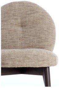 Бежови тапицирани трапезни столове в комплект 2 бр. Sinosa – Light &amp; Living