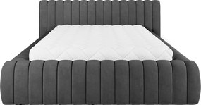 Тапицирано легло Carlito-Тъмнокафяво-180 x 200