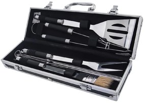 Комплект от 8 инструмента за грил от неръждаема стомана и калъф - Orion