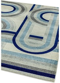 Сиво-син килим 160x230 cm Nova Retro Blue – Asiatic Carpets