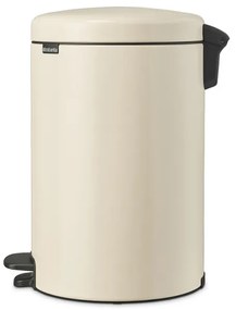 Кош за боклук с педал Brabantia NewIcon 1005535, 20 л, Плавно затваряне, Противоплъзгаща основа, Бежов