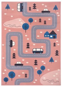 Розов детски килим 80x150 cm Adventures - Hanse Home